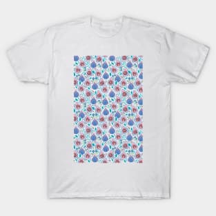 Abstract Figs Fruit Seamless Pattern T-Shirt